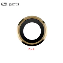 Gzm-части(50 шт./лот) Задняя камера объектив для iPhone 6 задняя камера объектив запасная часть для iPhone 6 серебро/золото/серый цвет