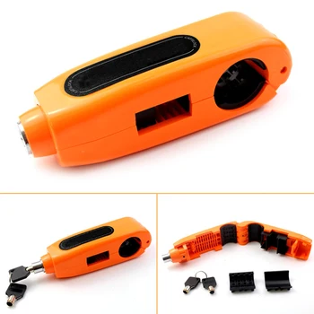 

Universal Portable Motorcycle Brake Throttle Grip Scooter Handlebar Safety Anti Theft Protection Security Lock