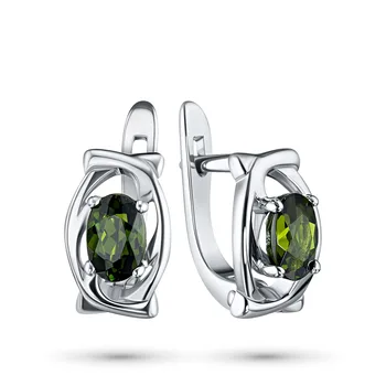 

Earrings made of silver with chrome diopside e0605sg07193500
