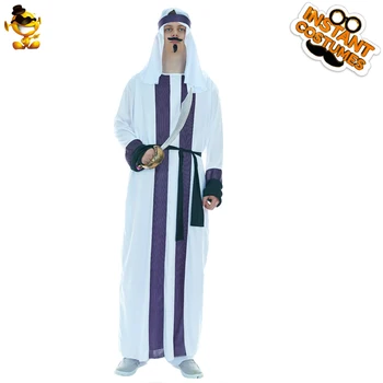 

Adult Men's Arab Shelk Costumes Role Play Arabian Robe for Halloween&Purim Costumes Masquerade Carnival Costumes