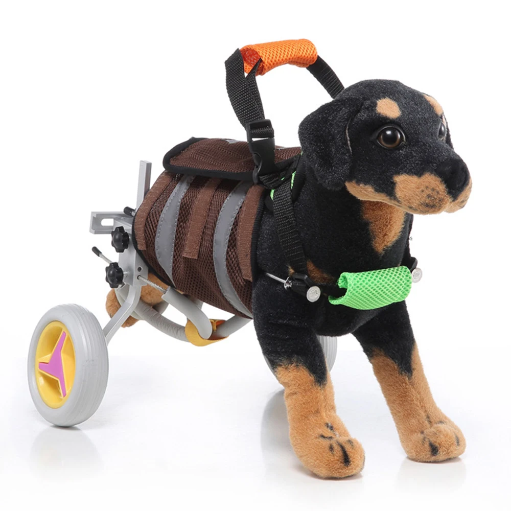 Dog Wheelchair With 2 Wheels Cat Dog Rehabilitation Wheelchair For Disabled Leg Disability Paralysis Adjustable Walk Scooter