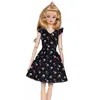 1/6 BJD Clothes Black Floral Little Dress for Barbie Dolls Clothes Princess Outfit Party Gown 30cm Doll Accessory Kids Toy 11.5"