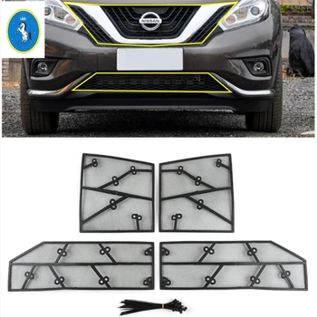 

Yimaautotrims Fit For Nissan Murano 2015 - 2019 Front Grille Insert Net Insect Screening Mesh Cover Trim ABS Exterior Refit Kit