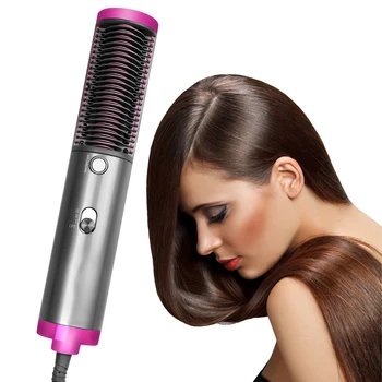 

One Step Hair Dryer Hot Air Brush Fast Hair Blow Dryer 4 In 1 Negative Ions Hair Salon Volumizer Straightener Curler Styler Comb