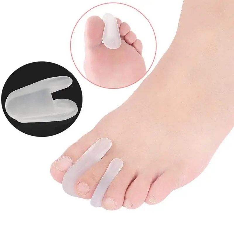 1 Pair A-Shaped Splitter SEBS Toe Thumb Valgus Corrector Toe Overlap Separator Small Toe Correction Stretcher Straightener