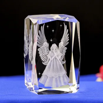 

Crystal laser inside carving gifts Angel First holy communion Crystal inner engraving crafts Christian Decor Ark Of The Covenant