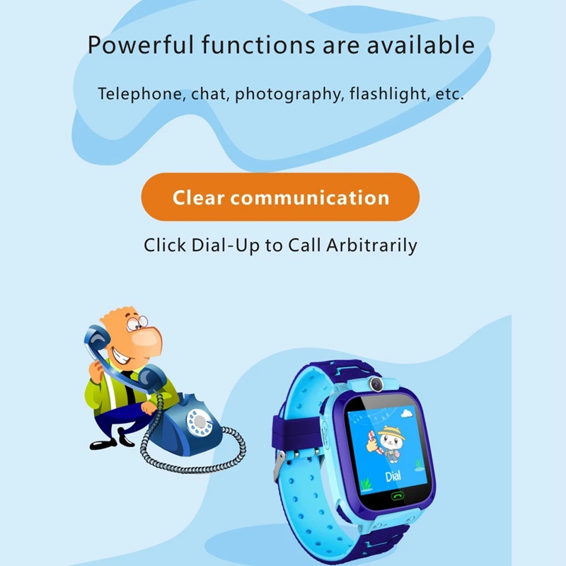 Дети смартфон часы с сим-картой слот 1,44 дюймов нажатие экран с Gps функция слежения голосовой чат фотография Compa