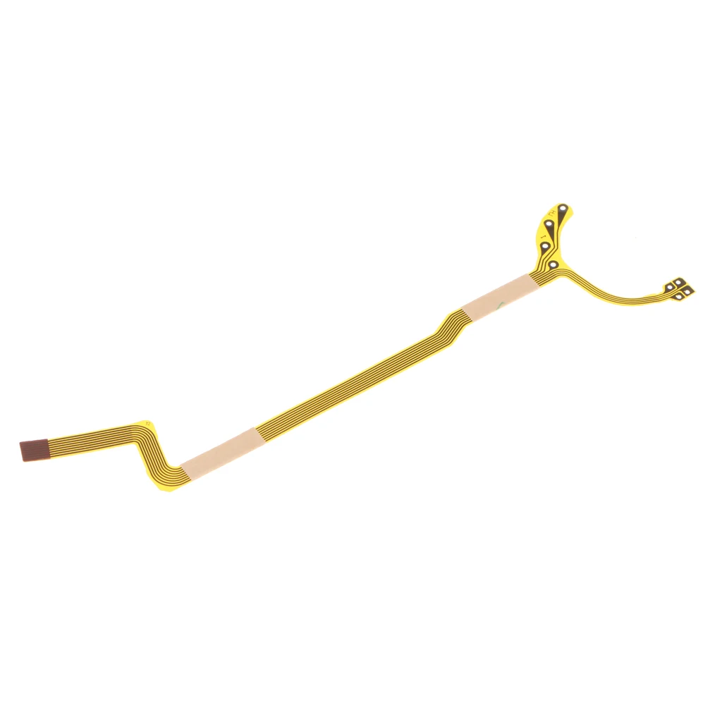 1 Piece Lens Aperture Shutter Flex Cable Cord for Canon EF-S 18-55mm f/3.5-5.6 I/II Camera Fix Parts - 1st Generation (Gold)