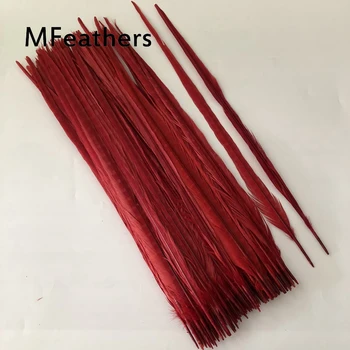 

Free Shipping 100PCS Red Ringneck Pheasant tails 50-55cm 20-22Inch Long chicken Pheasant Feathers Carnival backpieces Decoration