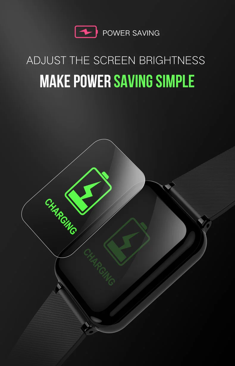 B57 смарт-часы для мужчин и женщин пульсометр кровяное давление монитор сна счетчик шагов водонепроницаемый фитнес-трекер часы для Android iOS