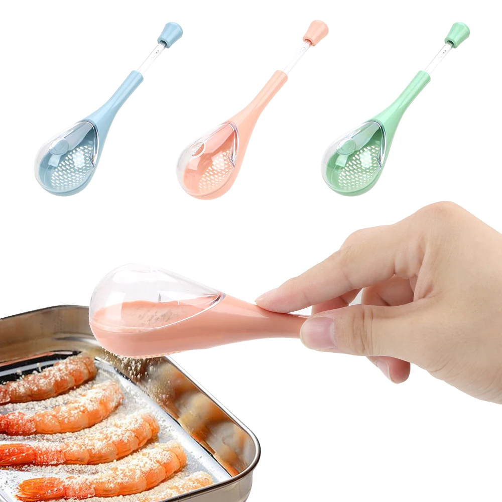 

NICEYARD Creative Long Handle Seasoning Scoop Strainer Barbecue Pepper Salt Spoons Plastic Spice Spoon Kitchen Cooking Tools