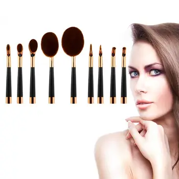 

9 pcs Toothbrush Shaped Makeup Brushes Set EyeShadow Blending Eyeliner Foundation Powder Eyelash Eyebrow Lip Brushes
