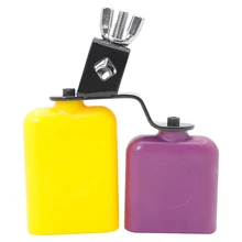 Желтый и фиолетовый колокольчик, колокольчик, деревянный Колокольчик для рыбы, скота, Колокольчик для спортивных игр, свадебные колокольчики, ударные инструменты