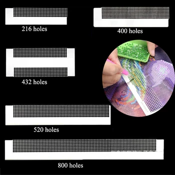 

DIY Net Ruler Drilling Ruler General Purpose Tools solid Color Diamond Embroidery Painting Ruler Diamond Painting Accessory