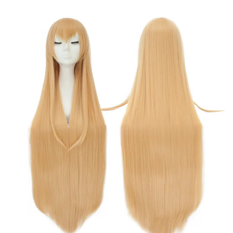 

LVHAN Himouto Cosplay wig M chopped bangs Milk orange Long straight hair High temperature fiber