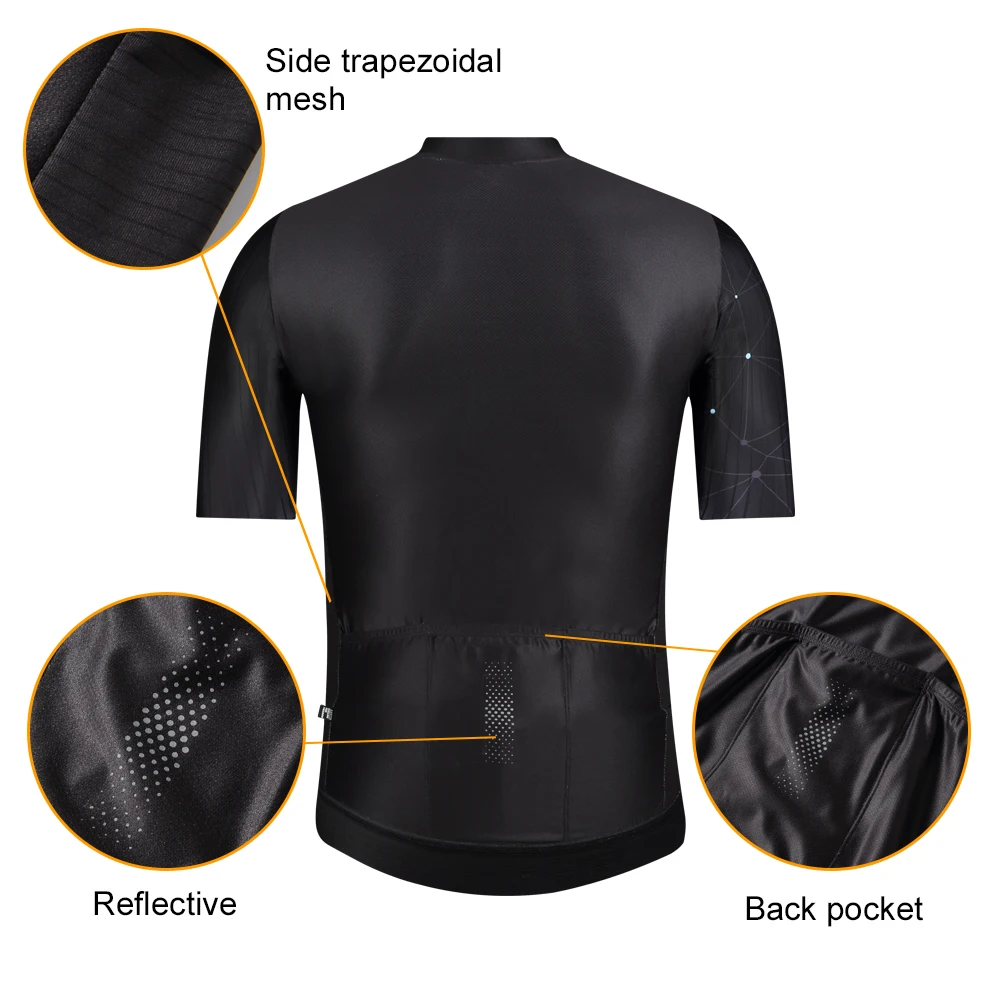 Мужская велосипедная футболка Santic с коротким рукавом высокоэластичные