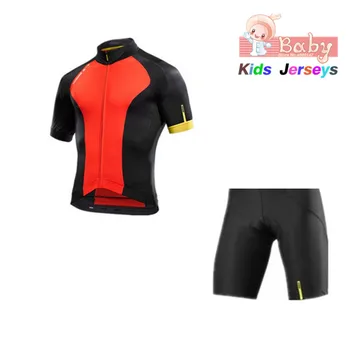 

2019 Mavic Cycling Set Boys Cycling Jersey Bike Shorts Set Ropa Ciclismo Child Summer Quick-dry Pro Bicycling Maillot Culotte