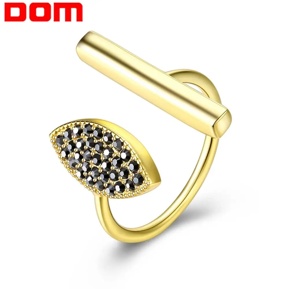 DOM Женское кольцо 100% 925 пробы Silve сглаза открытые крылья регулируемое на палец для