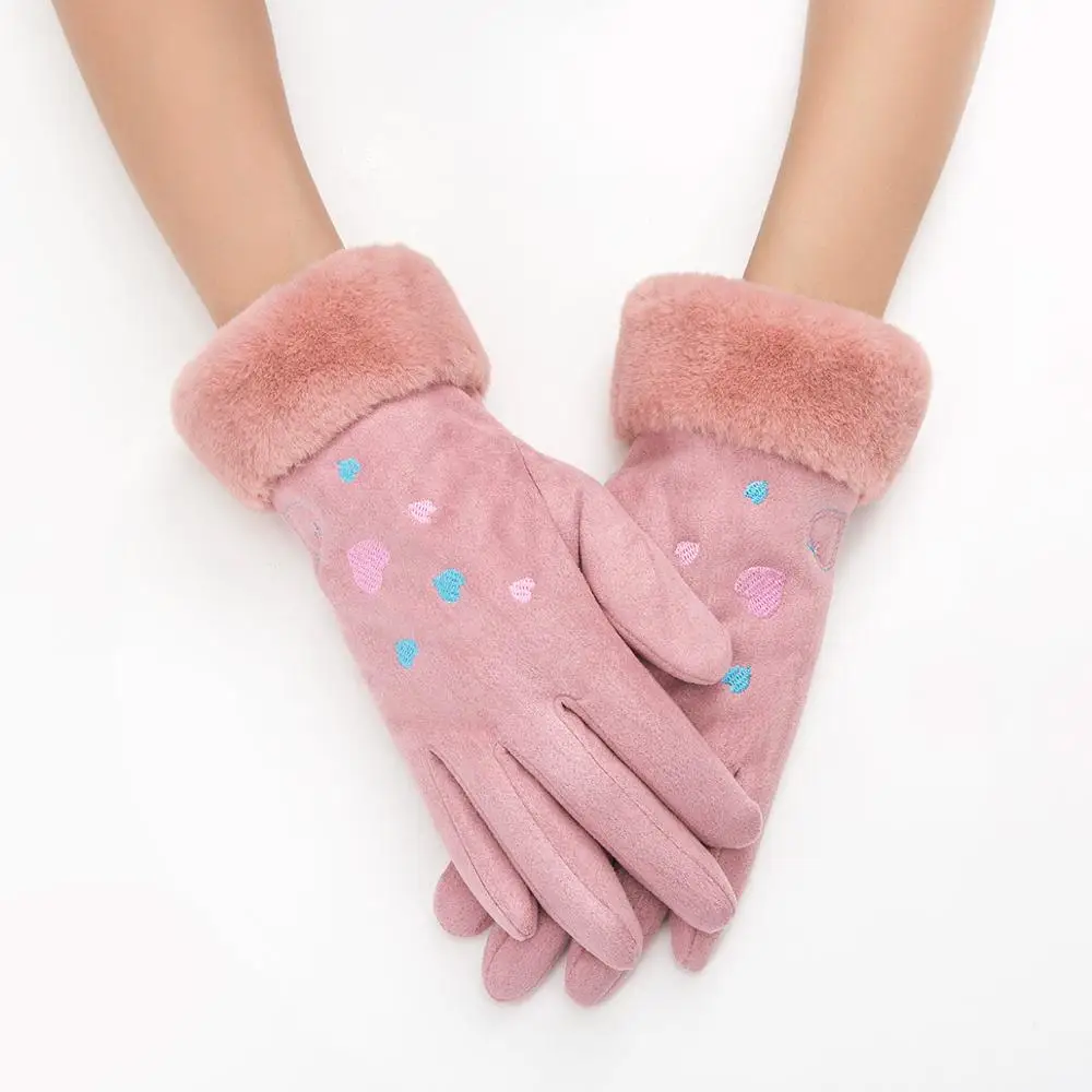 Evrfelan новые зимние женские перчатки мягкие теплые толстые варежки наручные сенсорный экран для женщин перчатки для вождения варежки уличные аксессуары