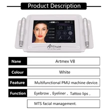 Artmex V8 Перманентная тату машинка для макияжа бровь, карандаш для глаз, губы MTS тату-пистолет лицевая терапия антивозрастной татуировки машины