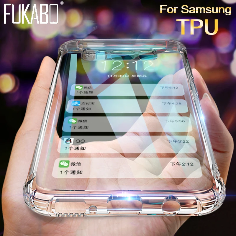 

Protective phone Case For Samsung Galaxy A50 Note 10 9 8 S8 S9 Plus S10E protection Soft cover for samsung A70 A60 S7 A10 A20 5G