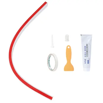 

1pc Silicone Caulk Strip Tub Caulking Strip Bendable Self-Adhesive Waterproof Sealing Tape for Kitchen Sink Toilet Bathroom