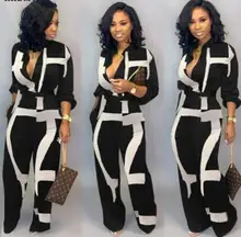 high street tooling style jumpsuits long sleeve single-breasted pockets sashes printed jumpsuits long pants newspaper print