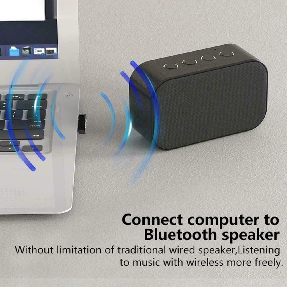 Bluetooth adapter Nano USB Bluetooth 5.0, wireless audio stick receiver for PC Windows 10 8 7
