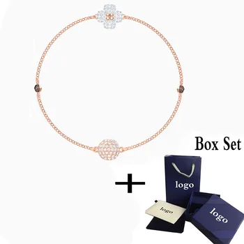 

MINA BEAR 2020 Summer New White Rose Gold Plated Daisy Bracelet Elegant Fashion Charming Romantic Sweet Lady Jewelry