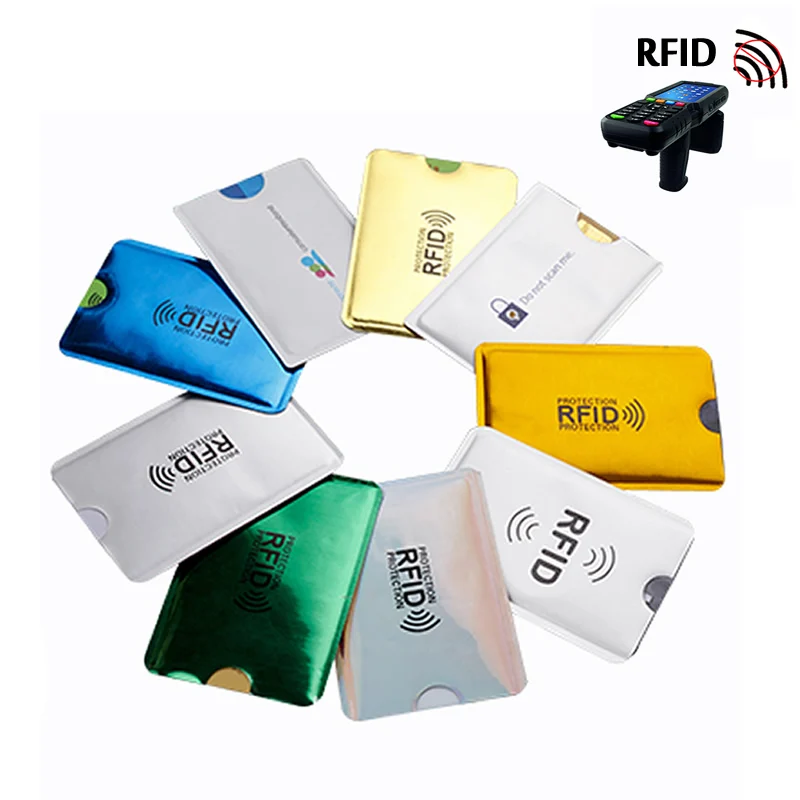 5 шт. Анти Rfid NFC кошелек Блокировка ридер замок банк держатель для карт Id банковский чехол для карт Защита металлический кредитный держатель для карт