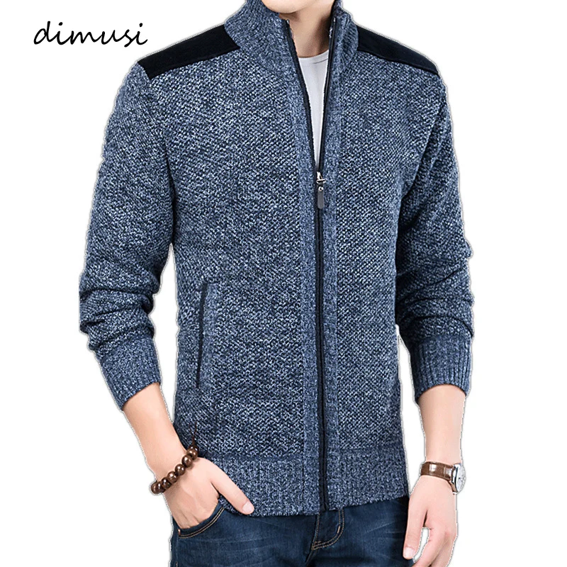 DIMUSI Winter Mens Sweaters Casual Men Thick Warm Knitted Sweaters Cardigan Coats Male Slim Fit Knitted Jackets Brand Clothing DIMUSI Winter Mens Sweaters Casual Men Thick Warm Knitted Sweaters Cardigan Coats Male Slim Fit Knitted Jackets Brand Clothing