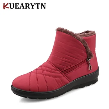 

2018 Autumn Winter Casual Snow Boots Waterproof Women Ankle Boots Thermal Flat Slip-resistant Fashion Winter Shoes Woman Boots