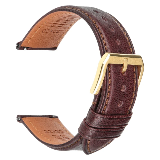 High Quality 20mm 22mm Quick Release Watch Band For Huawei Watch GT 2 Strap Smartwatch Replacement Soft Wristband Dark Brown G