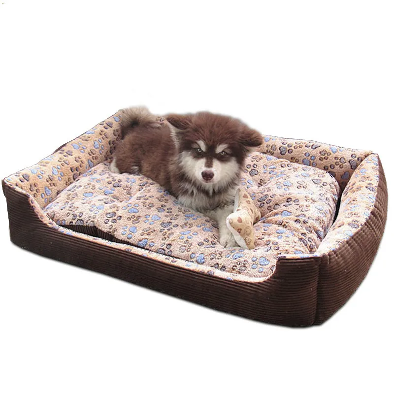 

Corduroy Pet Bed oxford waterproof bottom soft washable bed