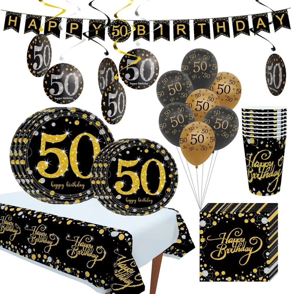

PATIMATE 50 Year Birthday Balloon Happy Birthday Party Decoration 50 Birthday Ballon Helium Balloon 50th Birthday Decoration