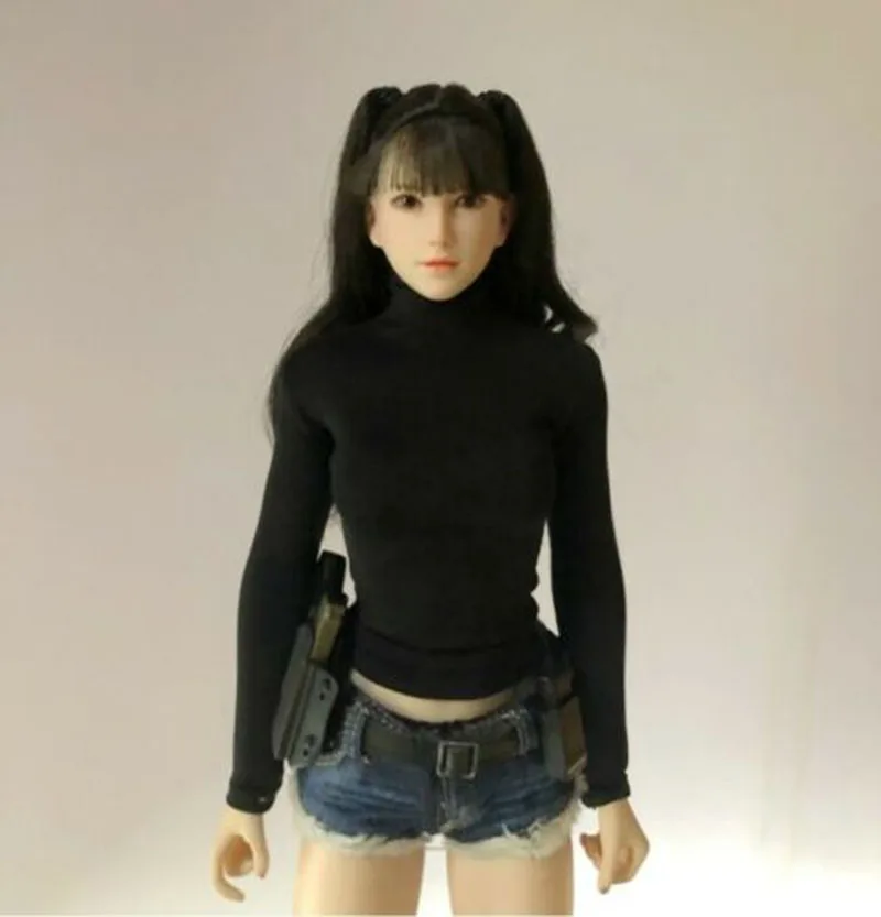 Коллекционная модель SDH015 1/6, аксессуар для женской фигуры с большими глазами, голова для девочки, лепимая, резная, настраиваемая голова, 12 дюймов, фигурка для тела