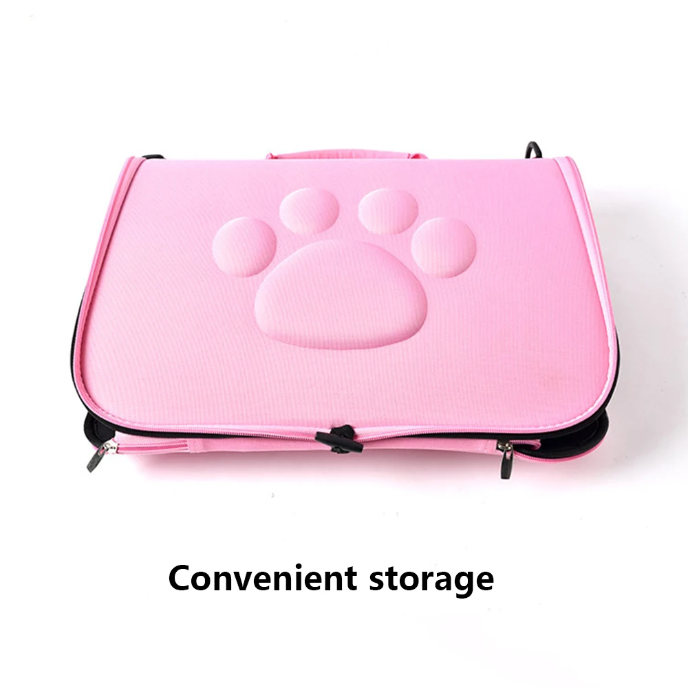 For Dogs Cat Folding Pet Carrier Cage Collapsible Puppy Crate Handbag Carrying Bags Pets Supplies Transport Pet Accessories
