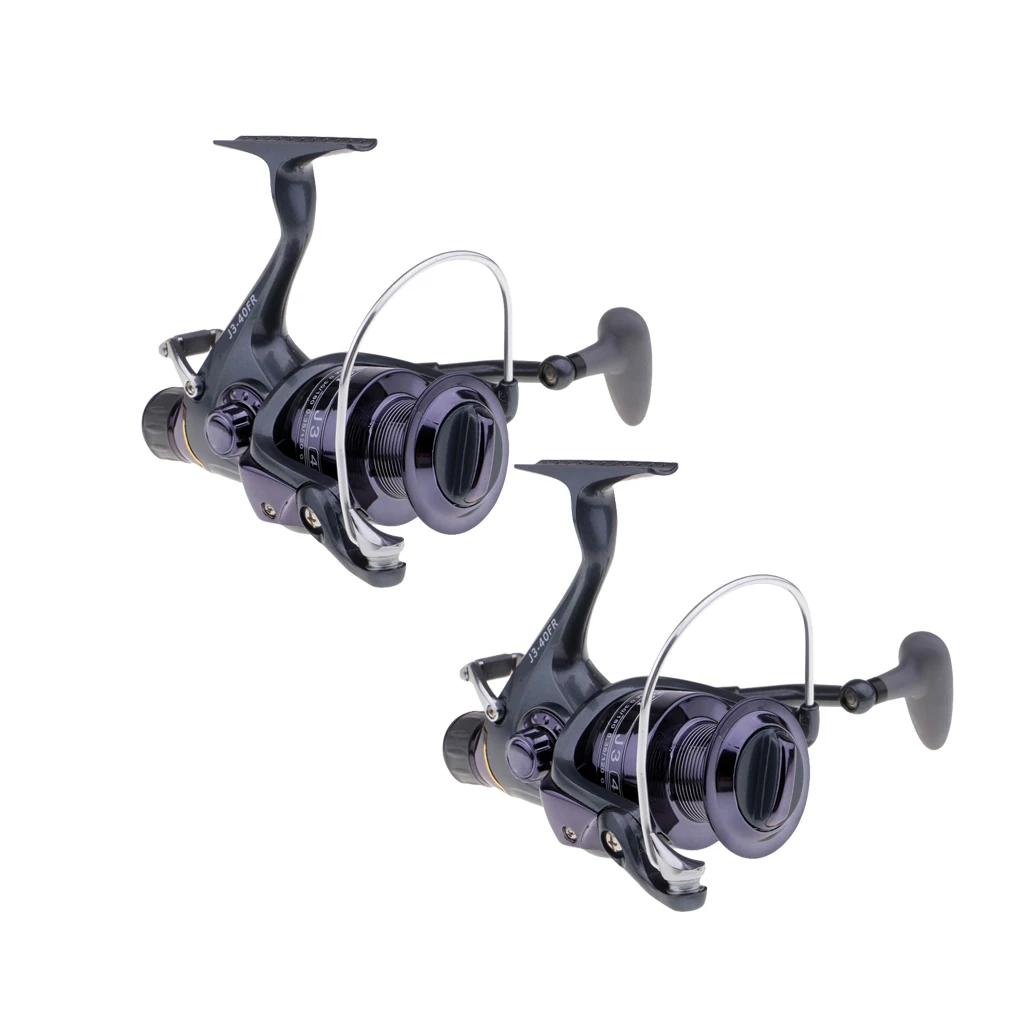 2Pcs ~40FR Baitfeeder Spinning Reel Saltwater Freshwater Fishing 5.5:1 High Power Front Rear Drag Live Liner