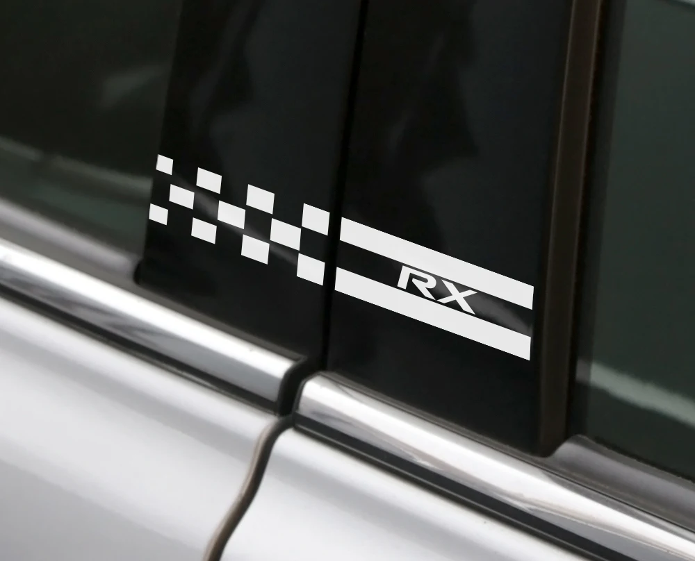 2PCS For Lexus RX 300 330 IS 250 300 GX 400 460 UX 200 NX LX LS GS ES CT200h Fsport Car Window B Pillars Stickers Accessories (1)