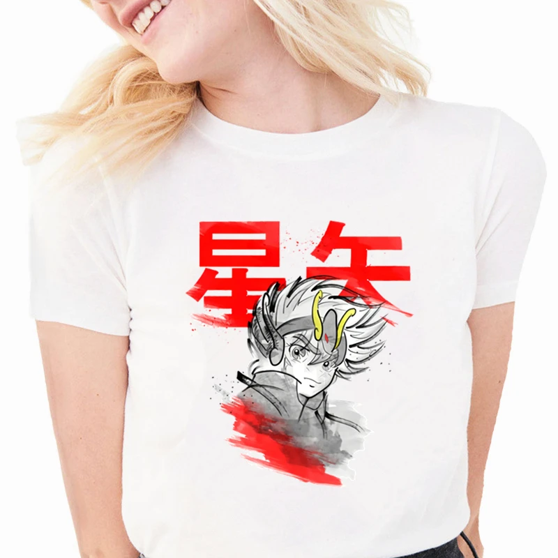 Сент Сейя Футболки женские Топы принтовые тройники &quotРыцари зодиака&quot Святой