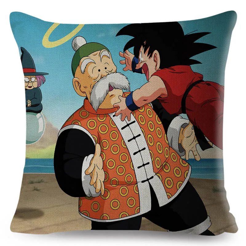 Классический Аниме Dragon Ball логотип Наволочка для дивана мультяшное украшение для дома Сон Гоку льняная наволочка 45*45 см наволочка - Цвет: 11