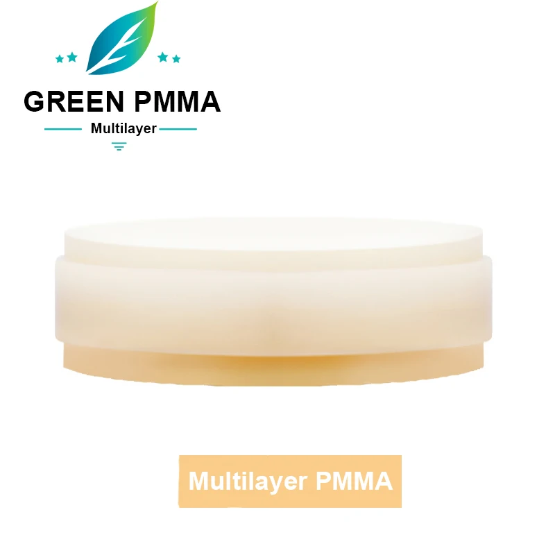 Dental PMMA dental Многослойные блок PMMA/диски 3 шт. 98 мм 14 | Красота и здоровье