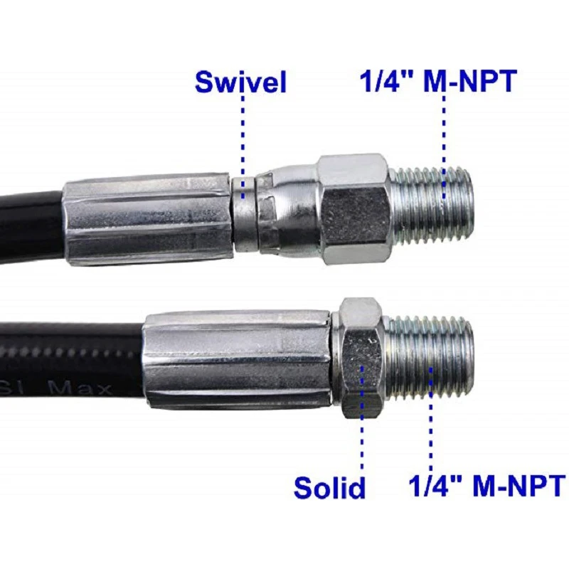 

4pcs/Set High Pressure Sewer Jet Hose Washer Spray Nozzle Coupler Cleaner Tool
