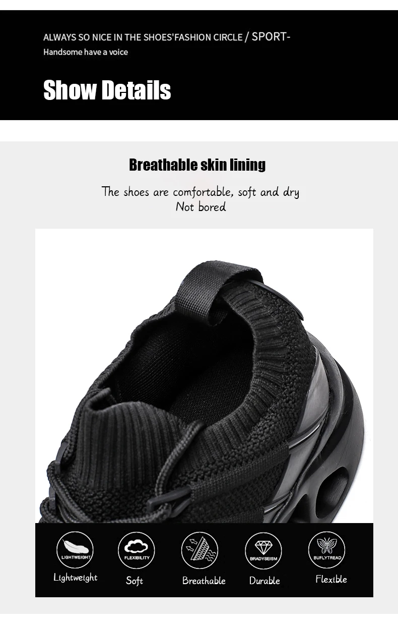 Xiaomi дышащие кроссовки удобные сетчатые мужские спортивные туфли уличная Нескользящая износостойкая повседневная обувь для бега большой размер 44