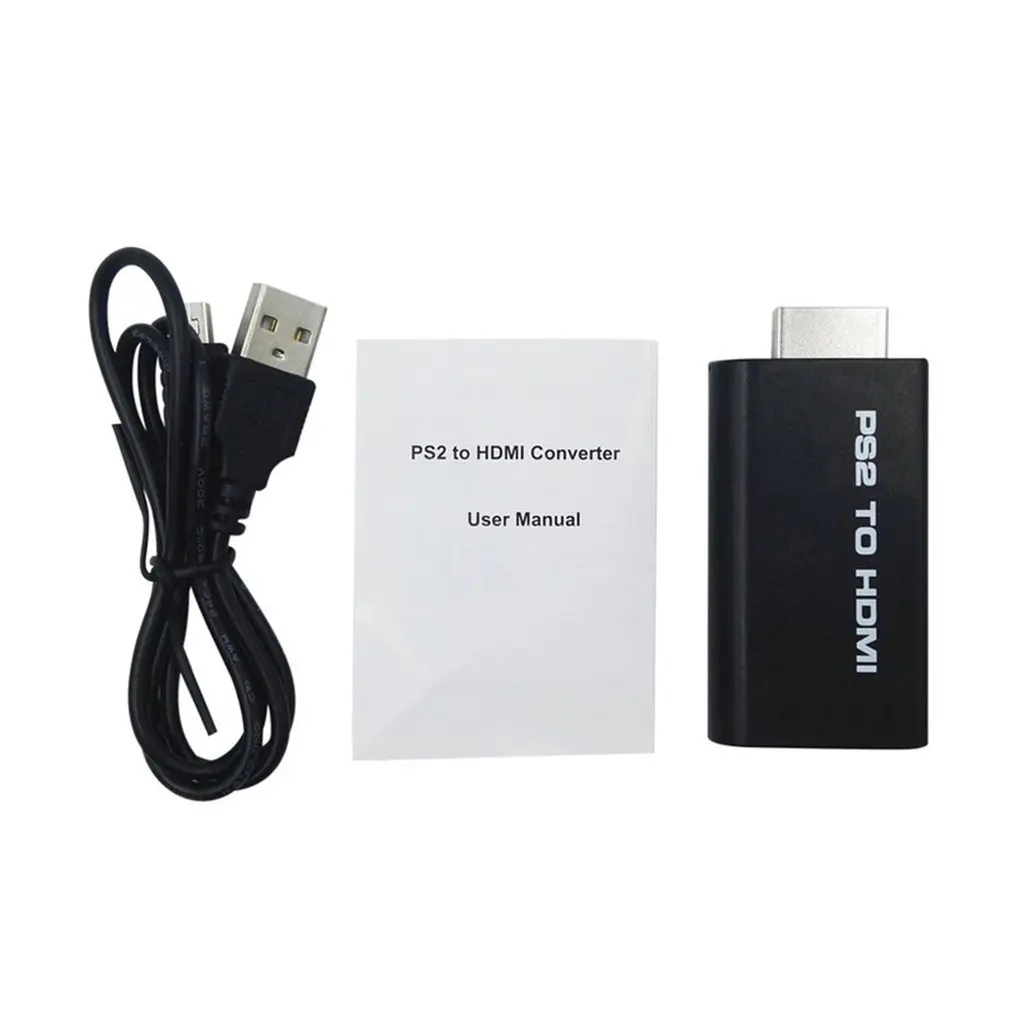 

PS2 to HDMI Audio Video Converter Adapter with 3.5mm Audio Output PS2 Player To HDMI For HDTV