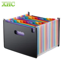 Расширяющаяся цветная папка для файлов A4 Органайзер портативные канцелярские принадлежности для хранения файлов