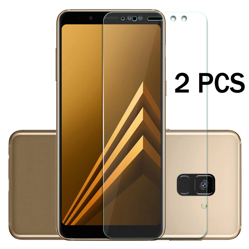 2 шт. защитное стекло HD 0 3 мм 2.5D Защита экрана для Samsung A5 A6 A7 A8 A9 2018 на Sumsung Plus A9s