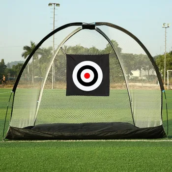 

Outdoor Golf Practice Net Tent Foldable Golf Hitting Cage Training Aids Indoor Grassland Golf Cage Swing Trainer Chipping Net