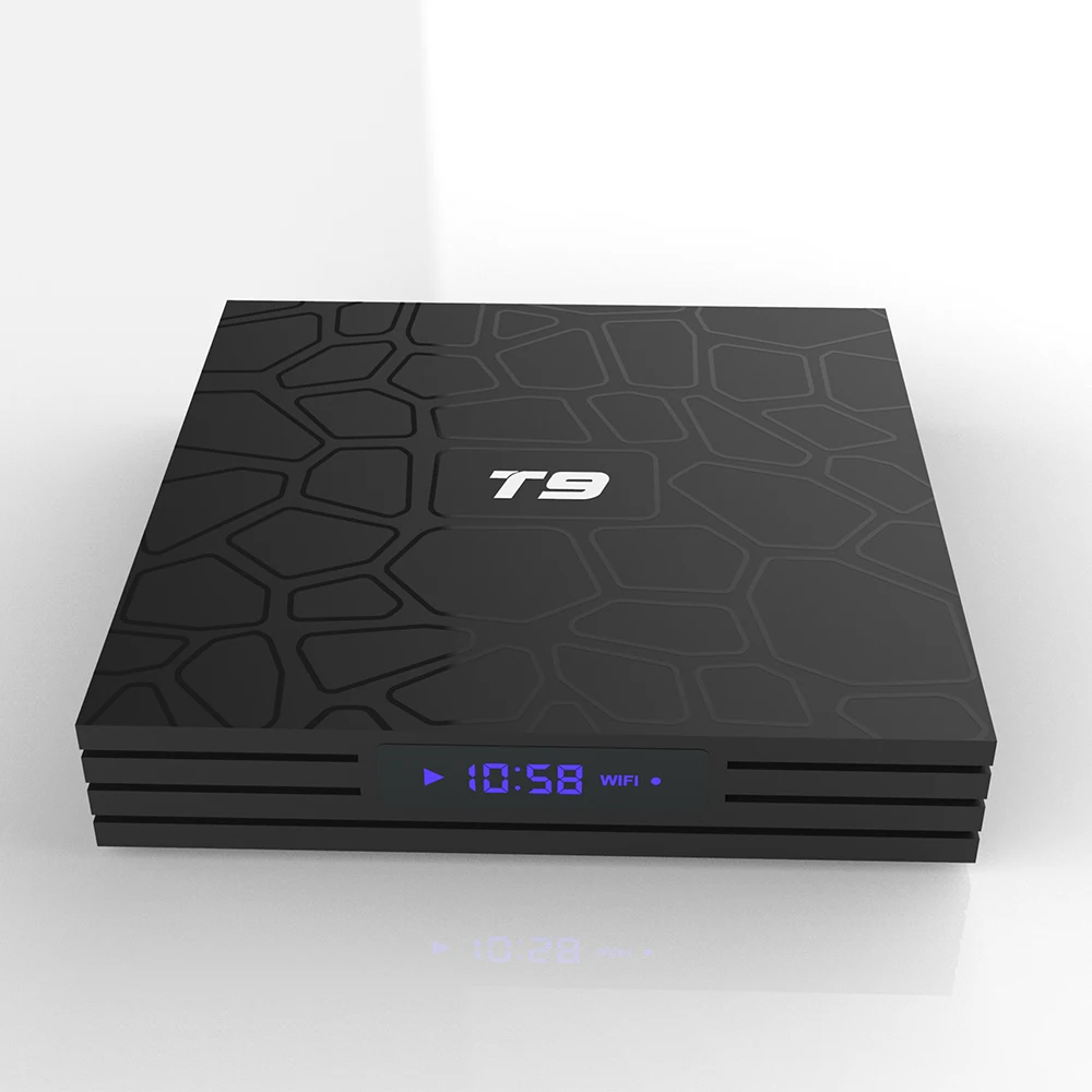 T9 TV Box Newest 4K Android 8.1 RK3328 Quad Core 4GB RAM 32GB ROM Smart TV Box Netflix Media Player Set Top Box with USB 3.0