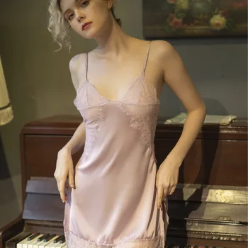 

Female Sexy Sling Lace Ultrashort Dress Lingerie See Through Temptation Nightdress Sleepwear Women Nightgown Babydoll